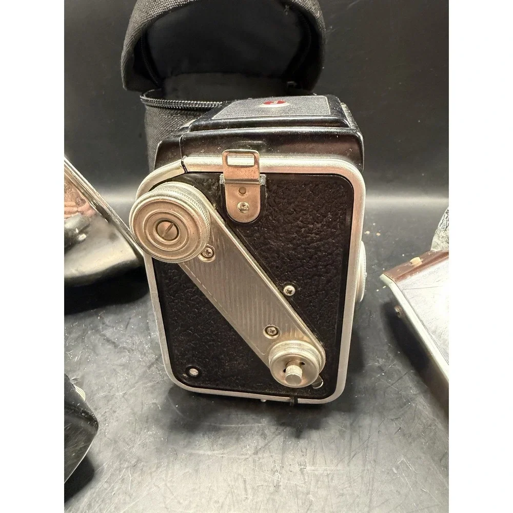 Kodak Duaflex III Vintage TLR Camera w Flash Units‎ Case